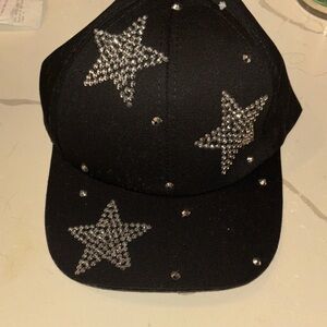 Black Star-Studded Cap